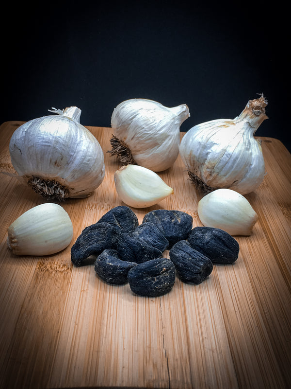 Mesquite-Smoked Black Garlic with Buffalo Ranch